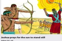 Joshua Prays for the sun to stand still