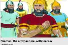 Naaman, the army general with leprosy